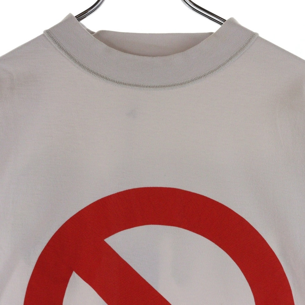 BALENCIAGA(バレンシアガ) ×BFRND T-Shirt ロゴプリント ネックホルダー付き クルーネック半袖Tシャツ ホワイト 787358 TQVG8