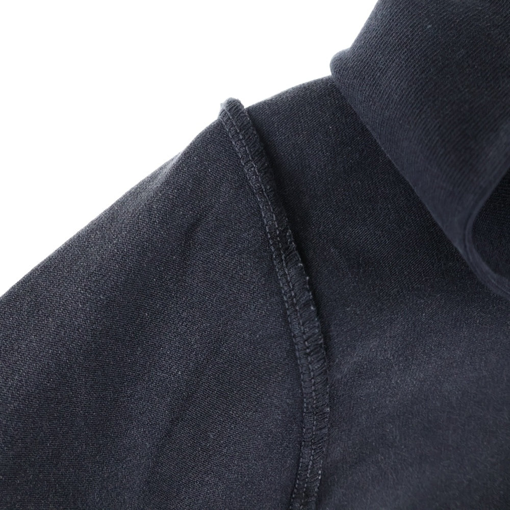 BALENCIAGA(バレンシアガ) ×BFRND Long-Sleeve Hooded T-Shirt ロゴプリント ネックホルダー付き ロングスリーブフーデッドTシャツ ブラック 787350 TQVG9