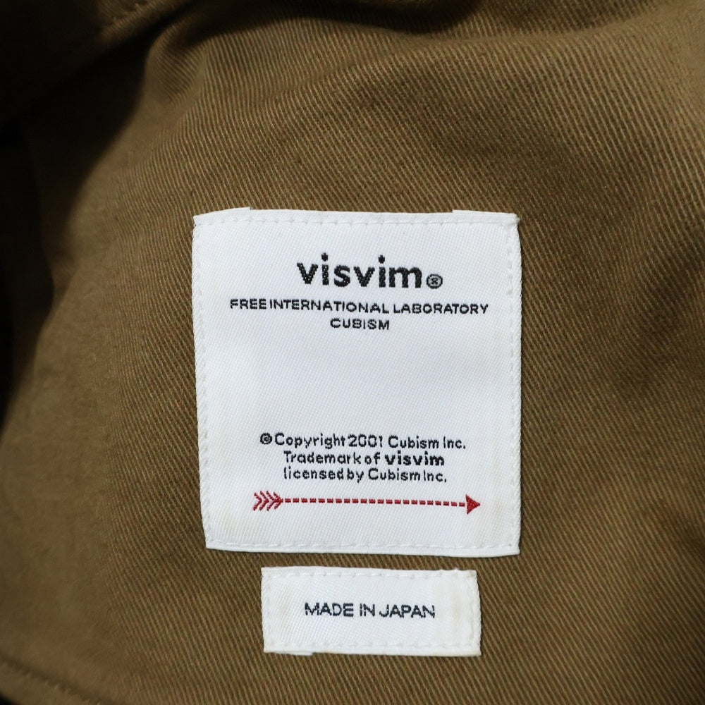 VISVIM(ヴィスヴィム) FLUXUS 10 MOLESKIN CHINO PANTS モールスキン チノパンツ ブラウン 0124205008001