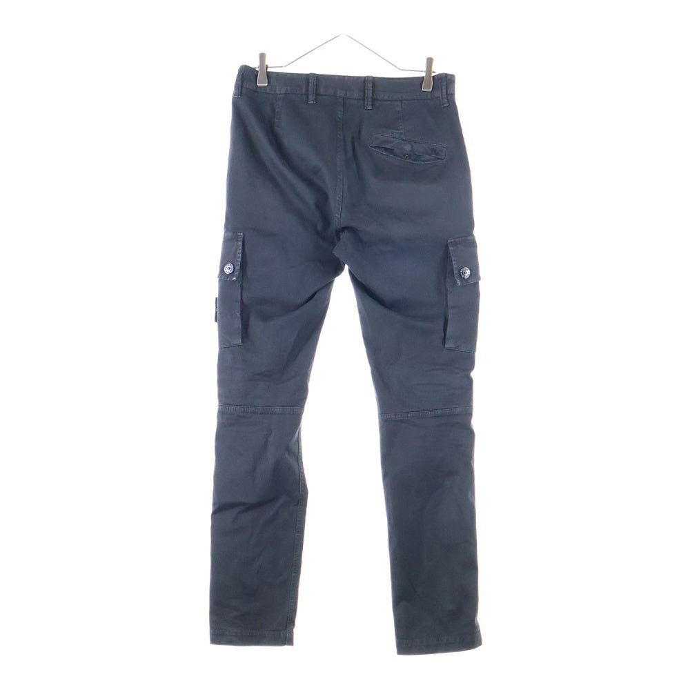 STONE ISLAND(ストーンアイランド) STRETCH BROKEN TWILL ORGANIC COTTON OLD EFFECT ストレッチブロークン カーゴパンツ ブラック 8115303L1