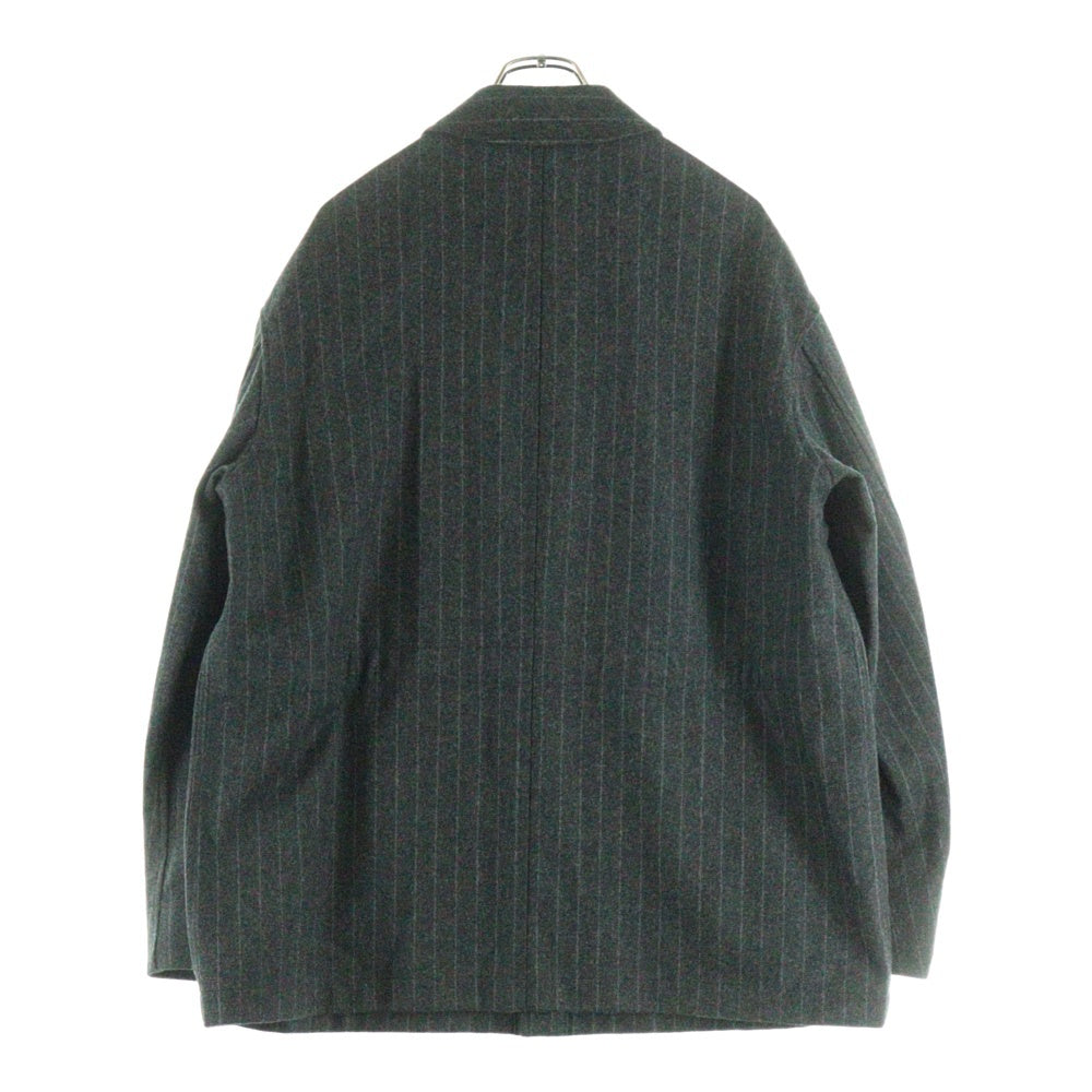 The CLASIK(ザクラシック) 20AW RAILWAY JACKET ストライプ カバーオール ジャケット グレー 20AW-CKJK-007