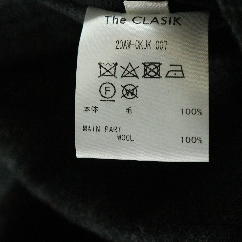 The CLASIK(ザクラシック) 20AW RAILWAY JACKET ストライプ カバーオール ジャケット グレー 20AW-CKJK-007