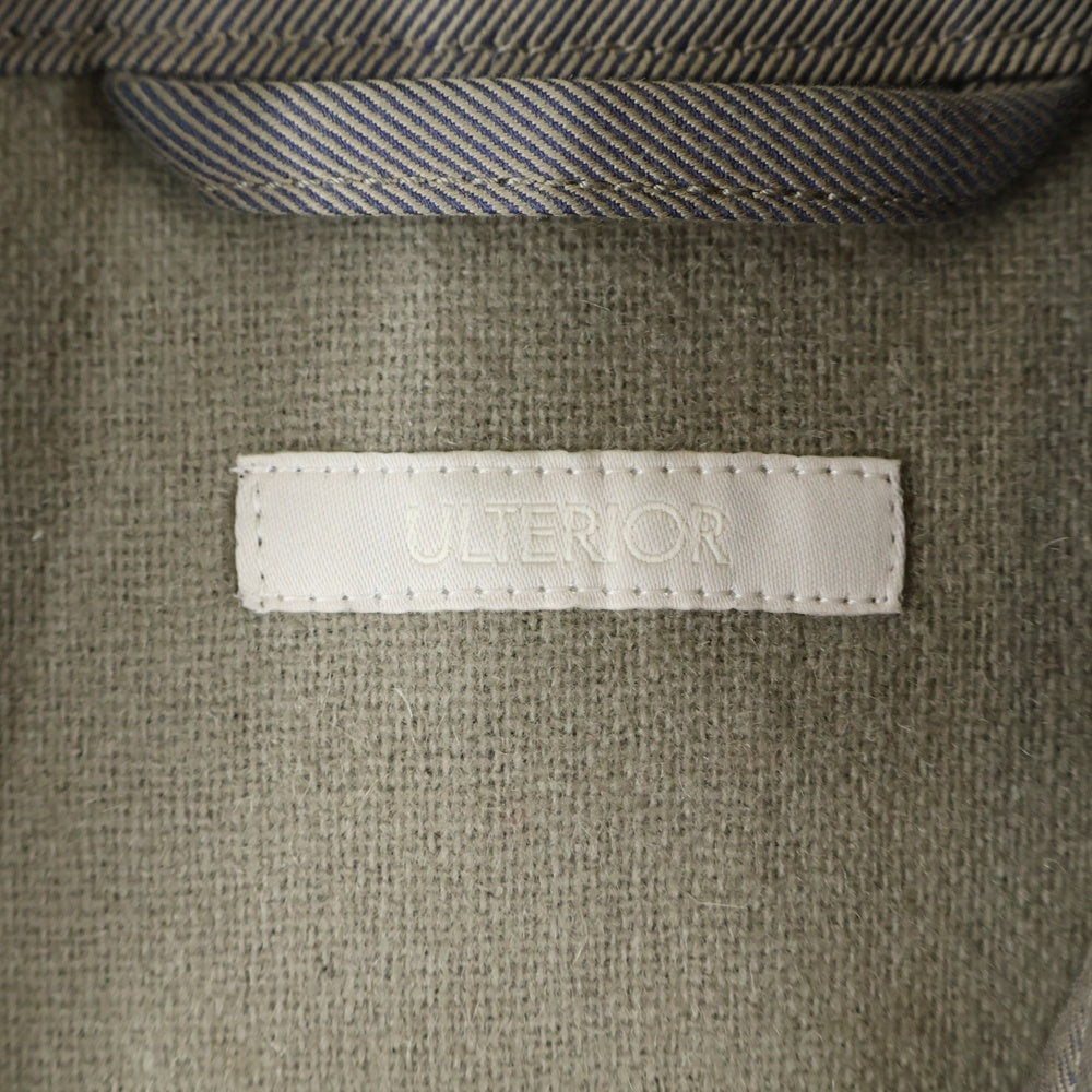 ULTERIOR(アルテリア) 21AW CHAMBRAY GABADINE WALKER JACKET シャンブレーギャバジンウォーカー カバーオールジャケット ULBS12-EC01M ベージュ