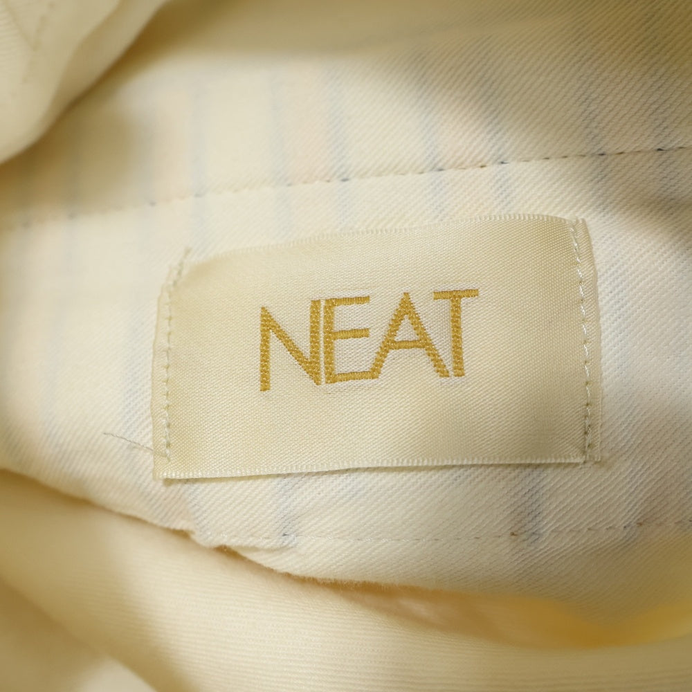 NEAT(ニート) 20SS LAL STRIPE WIDE FIT ストライプ ワイド スラックスパンツ イエロー