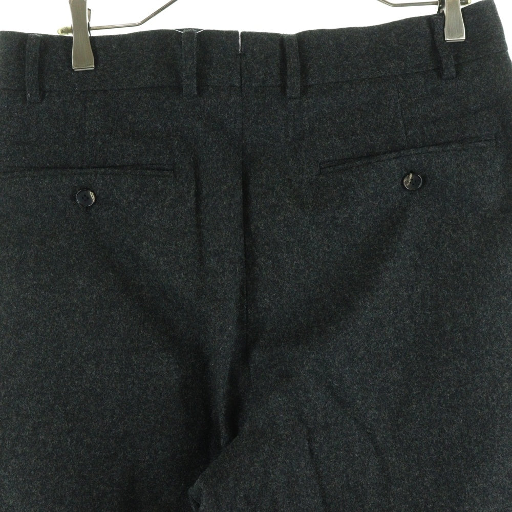The CLASIK(ザクラシック) 20AW 1 PLEATS TROUSER - BROWN CHARCOAL ワンプリーツ テーパードスラックスパンツ グレー 20AW-CKTR-001