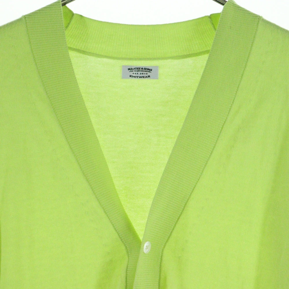 MAATEE&SONS(マーティーアンドサンズ) V/N CARDIGAN カーディガン グリーン MT2103-0104