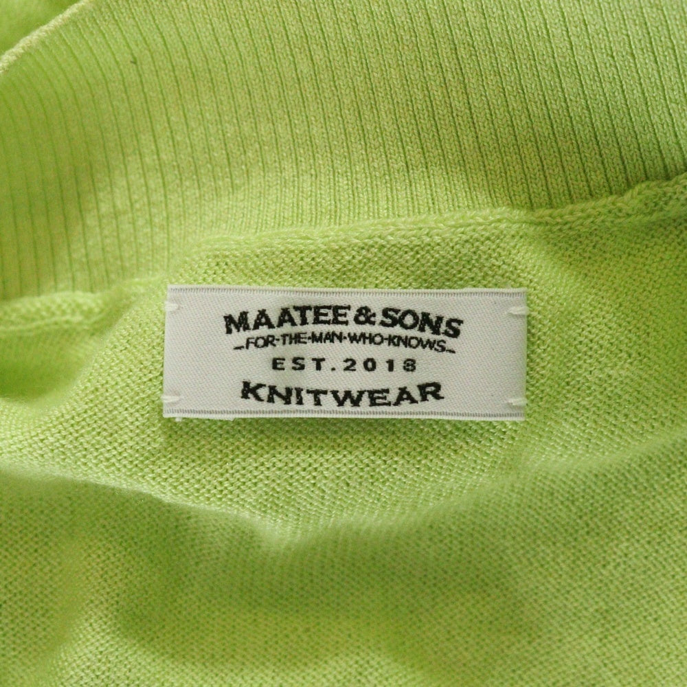 MAATEE&SONS(マーティーアンドサンズ) V/N CARDIGAN カーディガン グリーン MT2103-0104