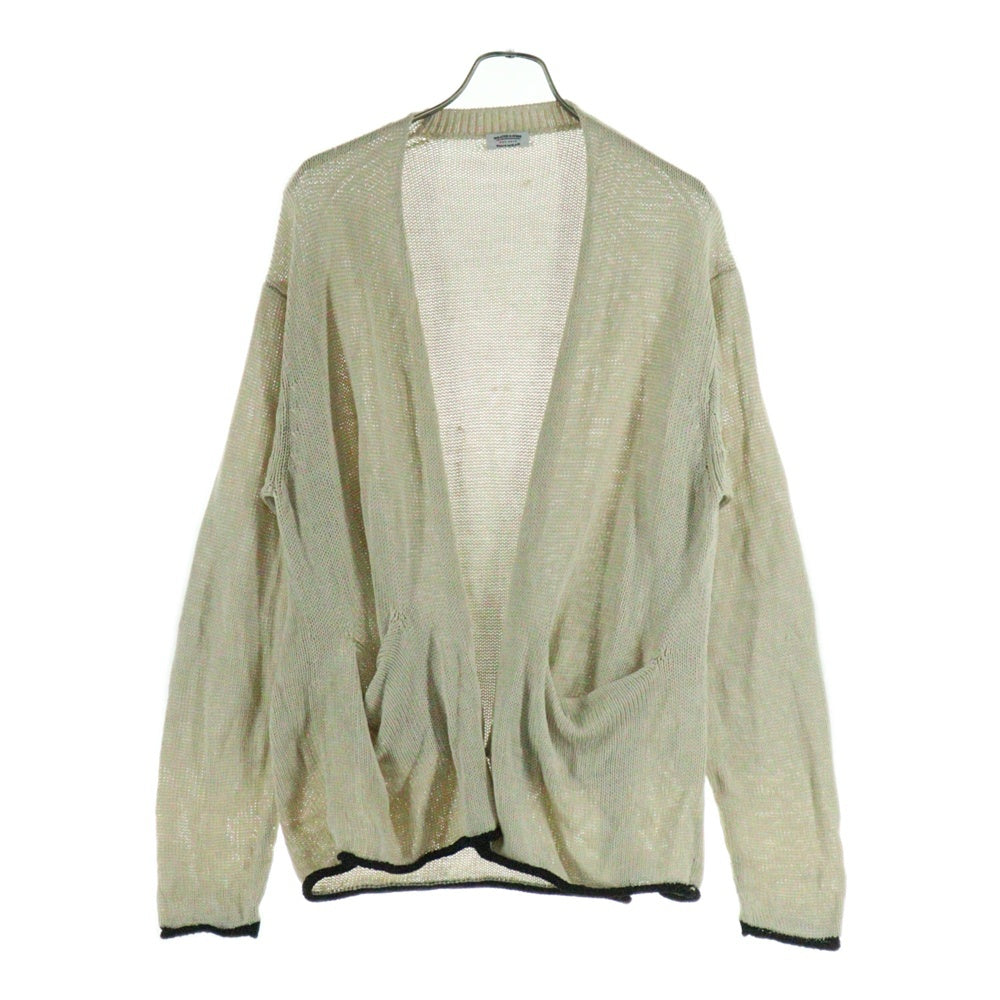 MAATEE&SONS(マーティーアンドサンズ) NO/B CARDIGAN ノーボタン ニットカーディガン ベージュ MT3103-0101