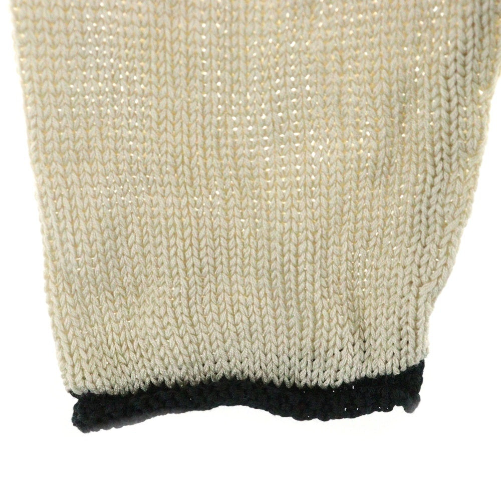 MAATEE&SONS(マーティーアンドサンズ) NO/B CARDIGAN ノーボタン ニットカーディガン ベージュ MT3103-0101