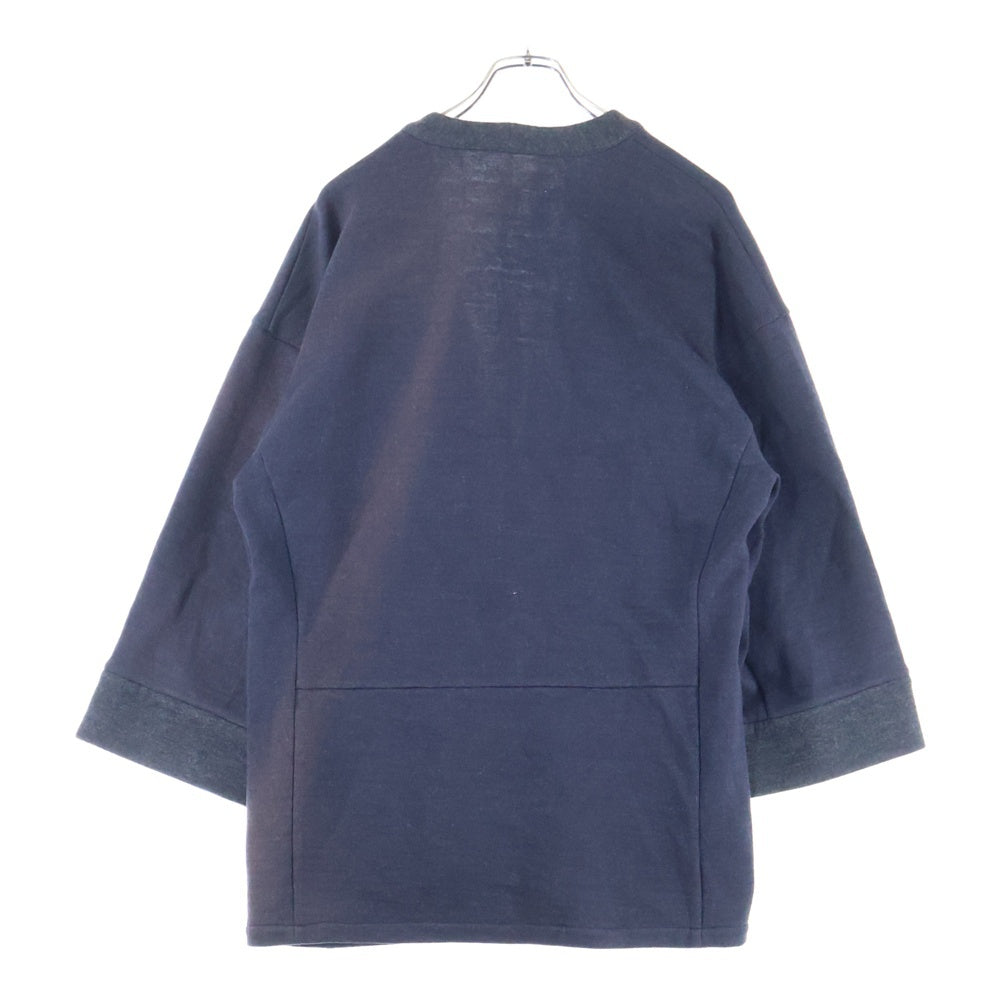 m's braque(エムズ ブラック) 20AW ウールコットン カーディガン ブラック