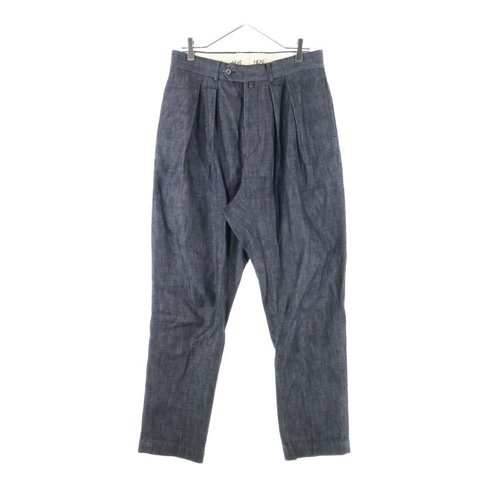 NEAT(ニート) 2タック デニムトラウザーズパンツ ブラック