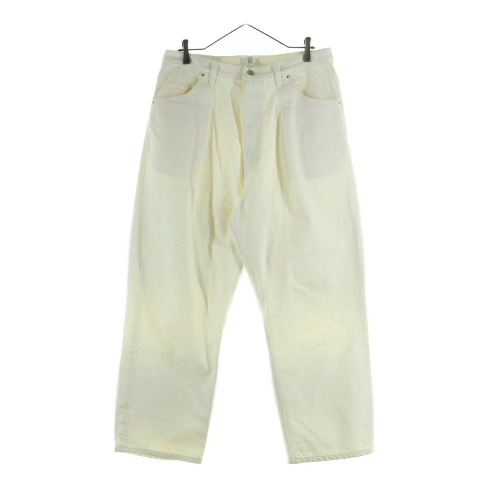 HERILL(ヘリル) HERILL ヘリル タックデニムワイドトラウザーズパンツ アイボリー 21-030-HL-8000-1