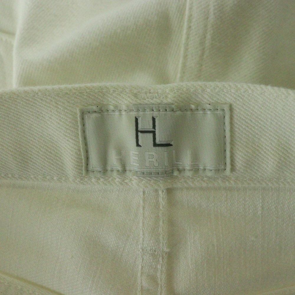 HERILL(ヘリル) HERILL ヘリル タックデニムワイドトラウザーズパンツ アイボリー 21-030-HL-8000-1
