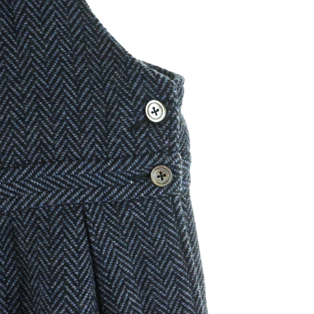 NEAT(ニート) へリンボーン柄 オーバーオール オールインワン サロペット ネイビー