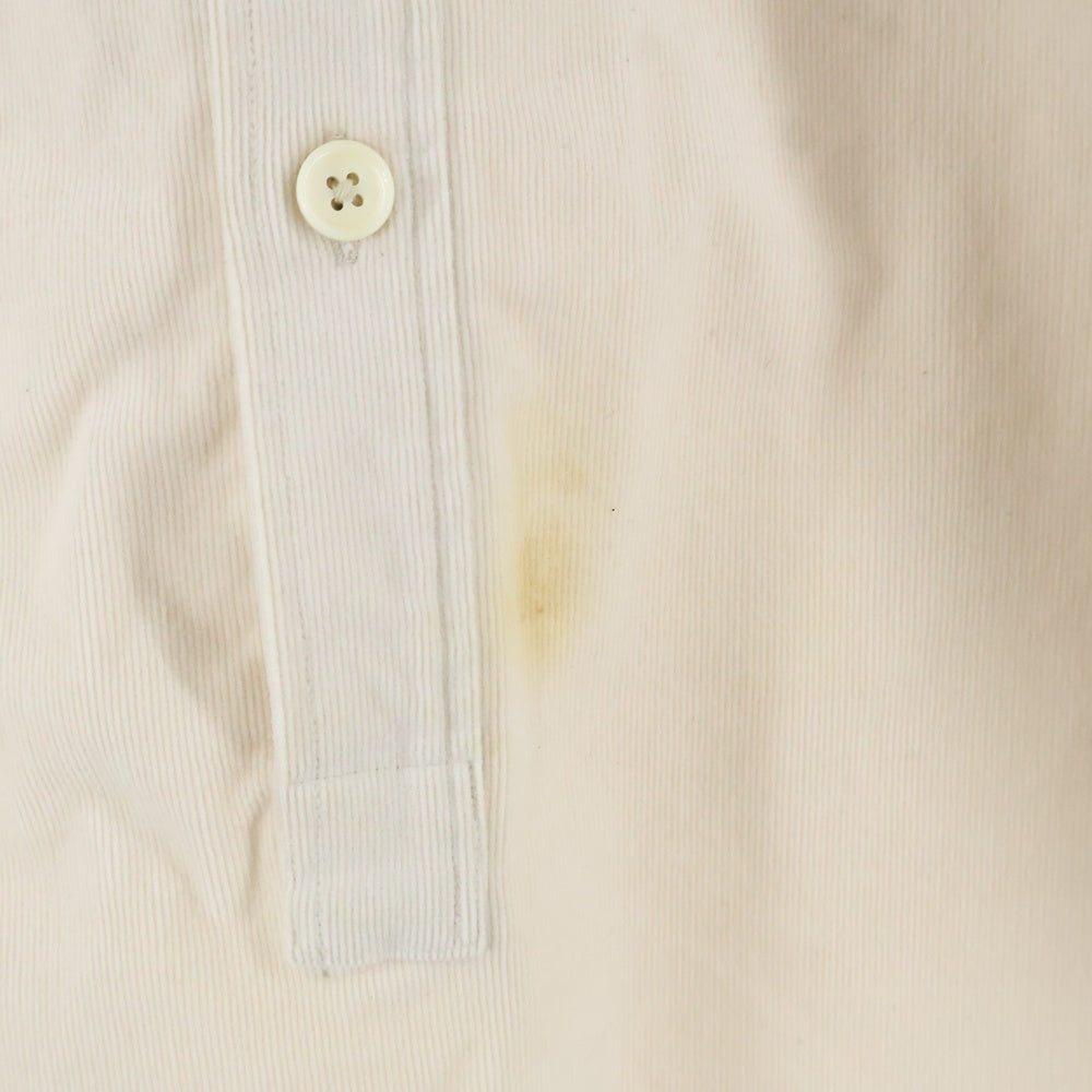 RAKINES(ラキネス) コーデュロイ プルオーバーロングスリーブシャツ アイボリー 04F20AF028S