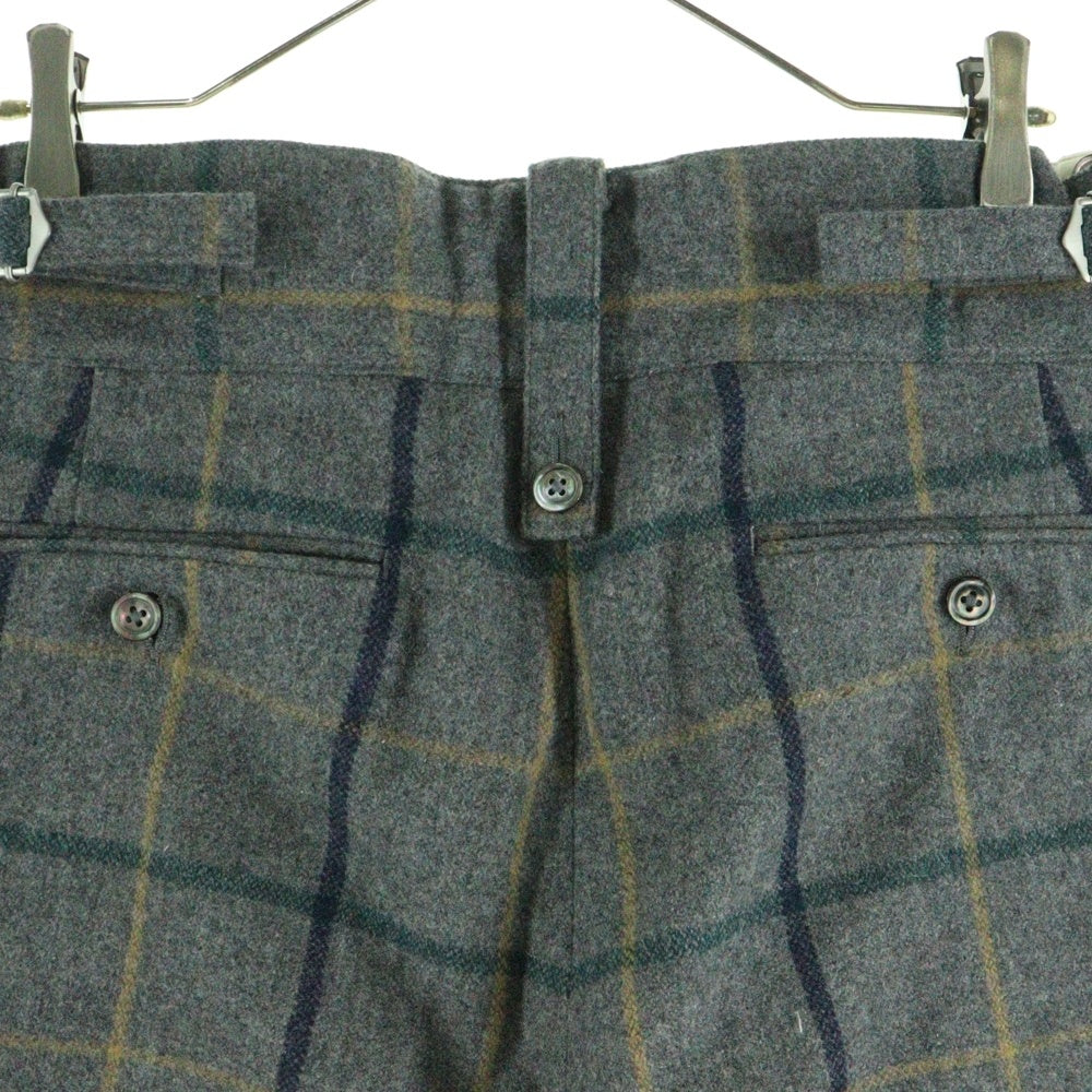 NEAT(ニート) ウールチェックパンツ グレー