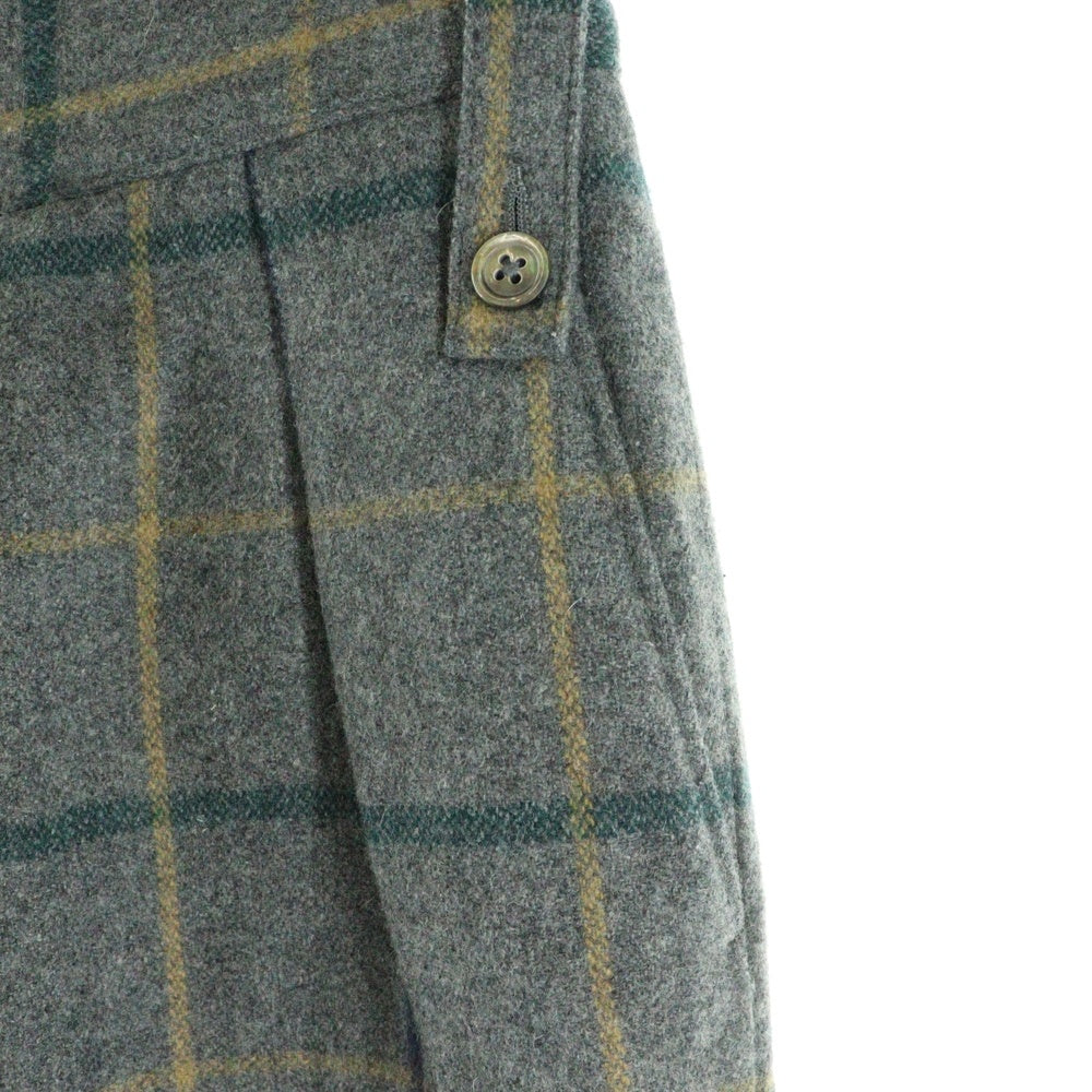 NEAT(ニート) ウールチェックパンツ グレー