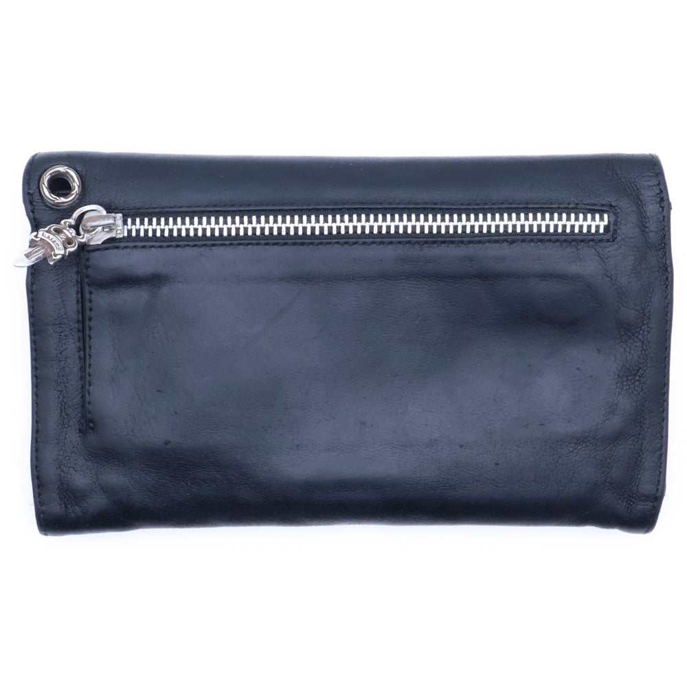 CHROME HEARTS(クロムハーツ) WAVE ウェーブ レザーウォレット 財布 ブラック BCA374