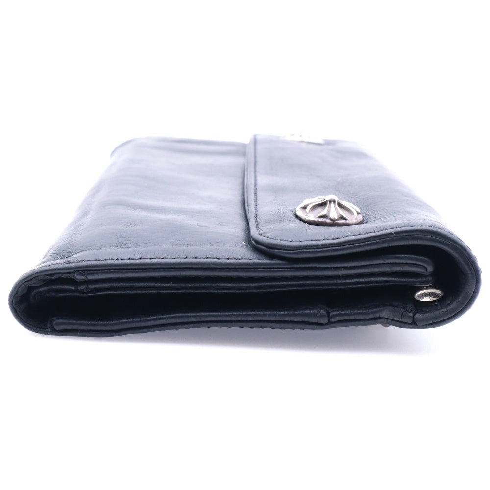 CHROME HEARTS(クロムハーツ) WAVE ウェーブ レザーウォレット 財布 ブラック BCA374