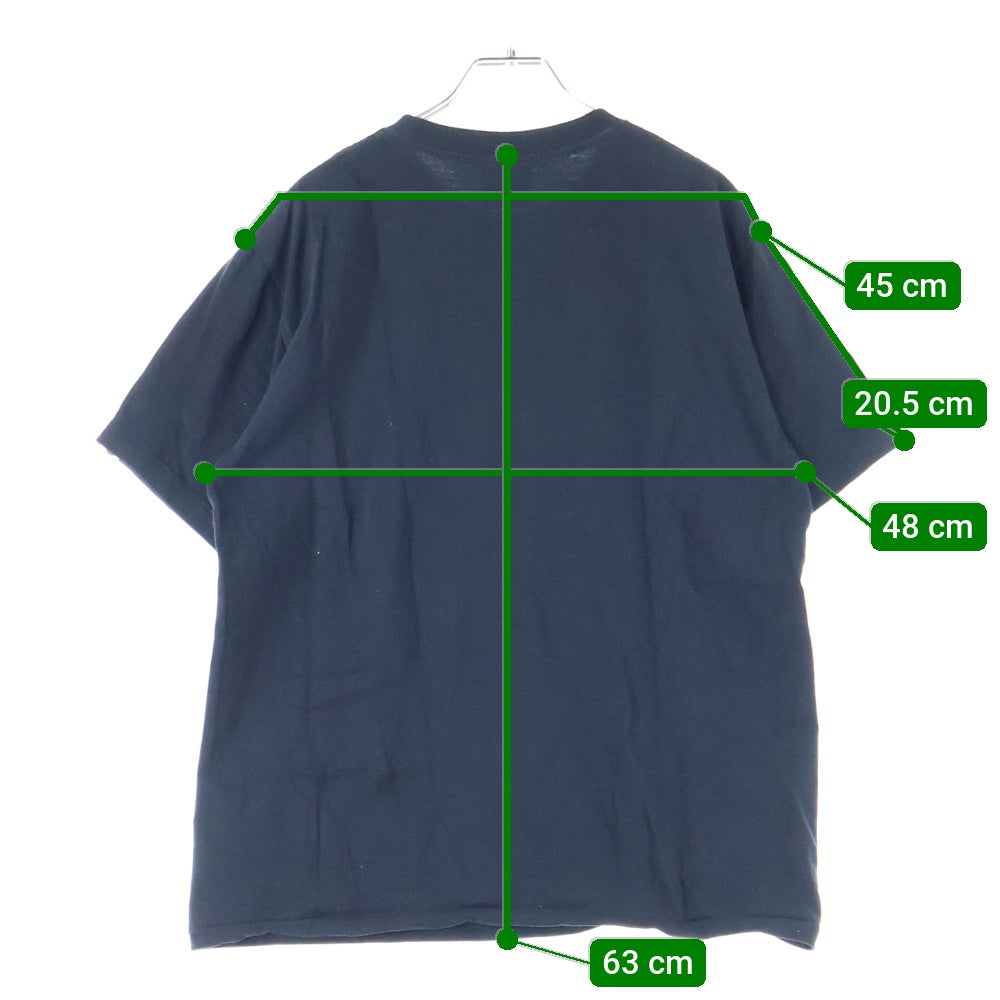 A BATHING APE(アベイシングエイプ) APE カモ柄 フロントプリント クルーネック 半袖Tシャツ ブラック