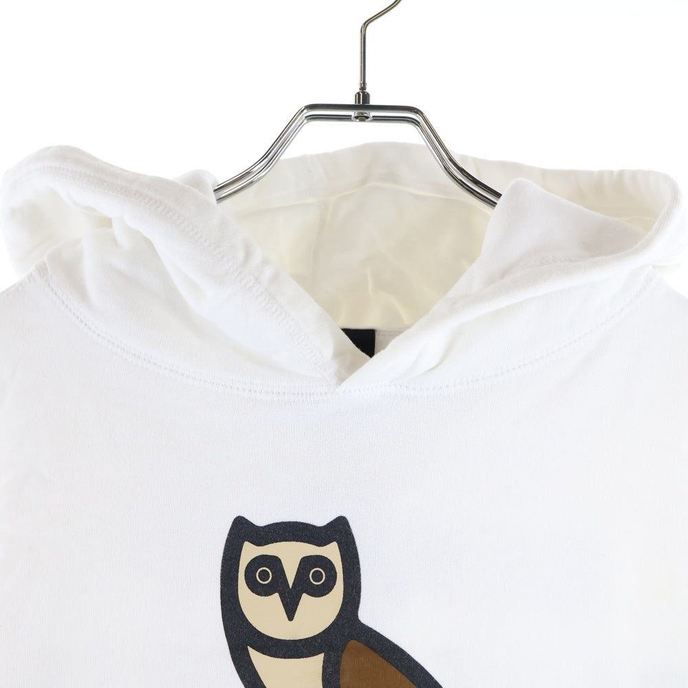 October's Very Own(オクトーバーズベリーオウン) 21SS OVO Bubble Hoodie バブル ロゴプリント プルオーバーパーカー ホワイト