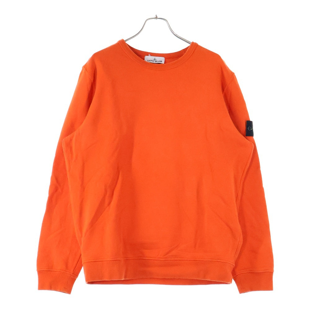 STONE ISLAND(ストーンアイランド) アームロゴパッチ スウェットトレーナー オレンジ 791562420