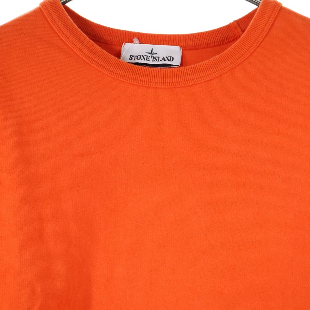 STONE ISLAND(ストーンアイランド) アームロゴパッチ スウェットトレーナー オレンジ 791562420