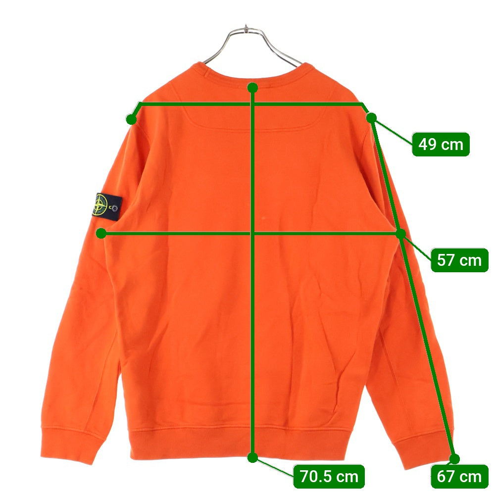 STONE ISLAND(ストーンアイランド) アームロゴパッチ スウェットトレーナー オレンジ 791562420