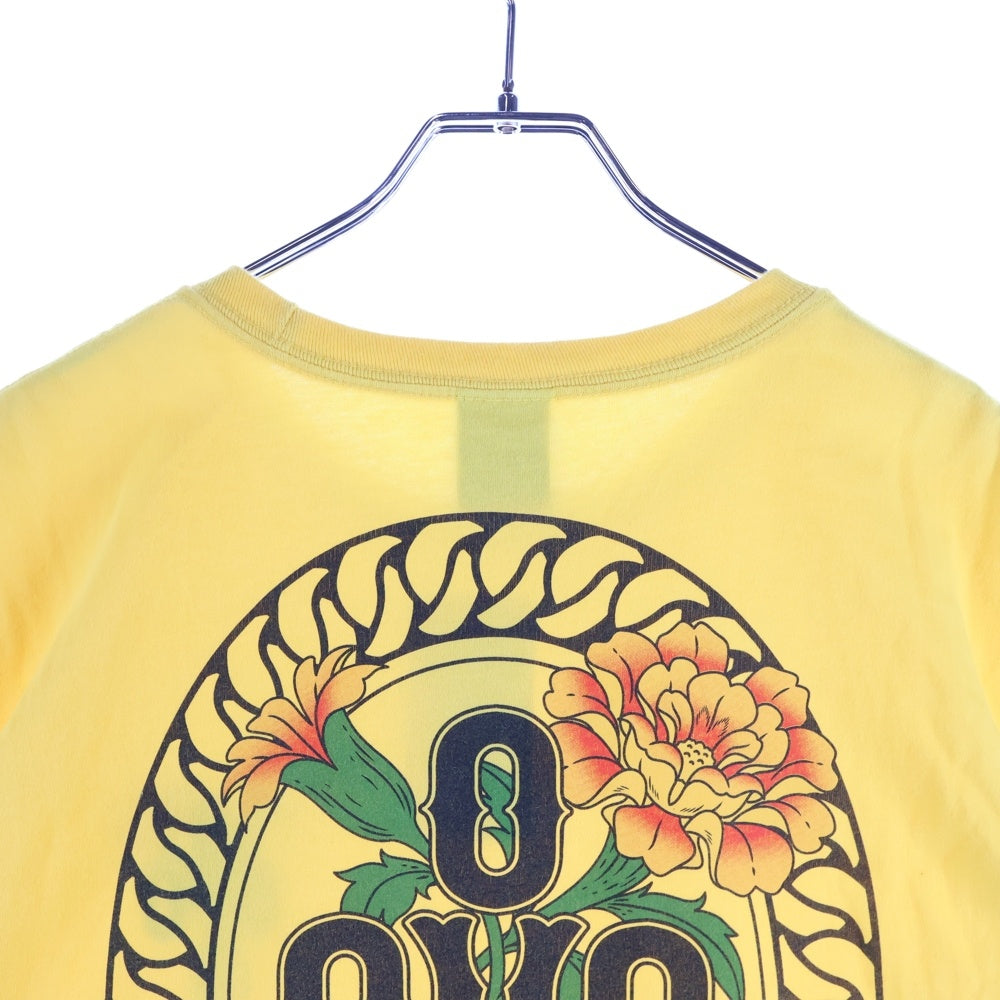October's Very Own(オクトーバーズベリーオウン) OVO Marigold Crest T-shirt ロゴプリント クルーネックTシャツ イエロー