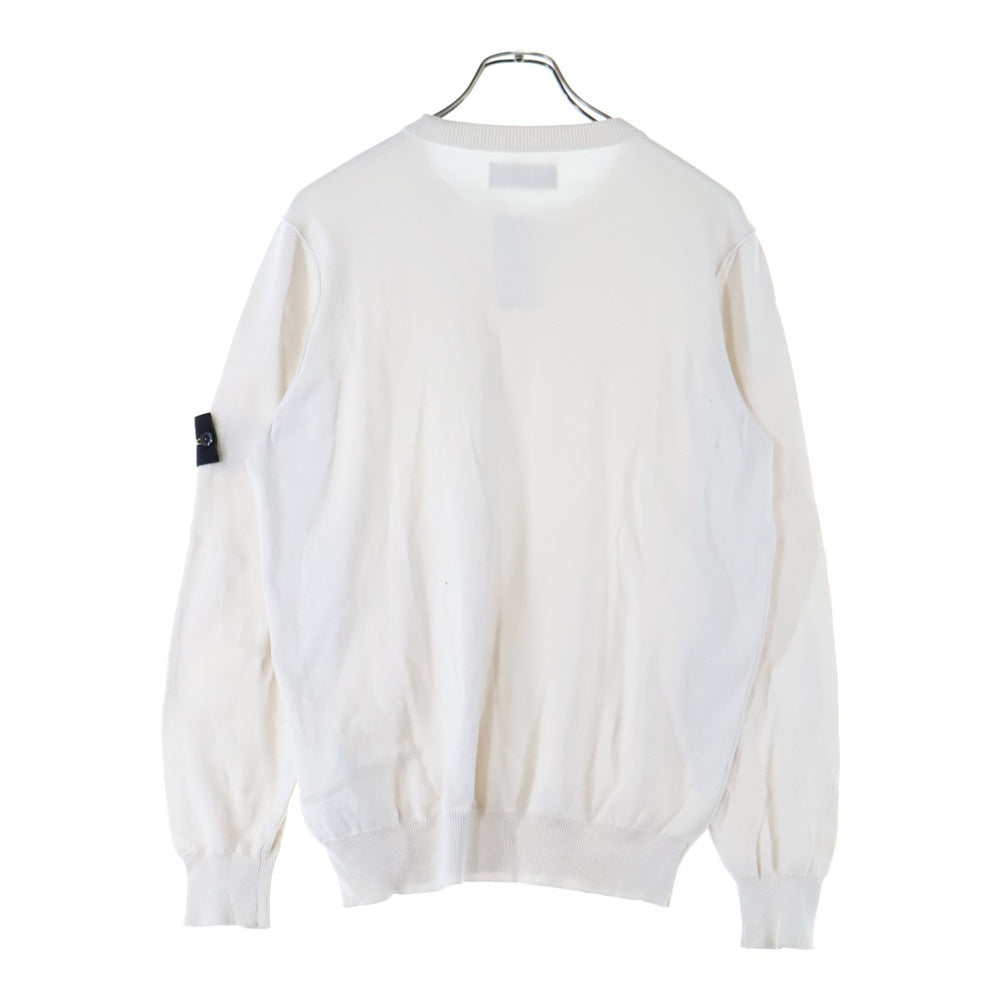 STONE ISLAND(ストーンアイランド) 22SS SOFT COTTON CREW ソフトコットン クルーネックニットセーター 7615540B2 ホワイト