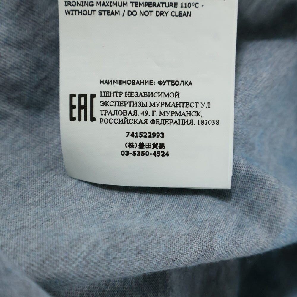 STONE ISLAND(ストーンアイランド) オーバーダイ フロントロゴ クルーネック半袖Tシャツ カットソー 741522993 ブルー