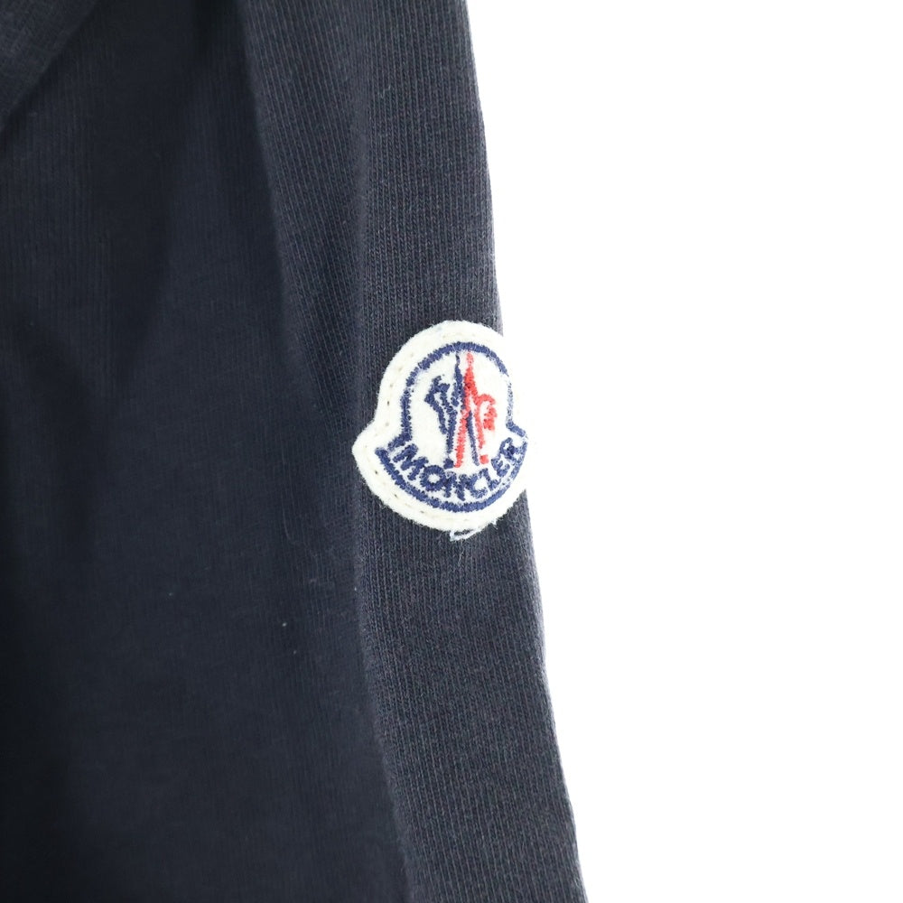 MONCLER(モンクレール) MAGLIA T-SHIRT ロゴプリント クルーネック半袖Tシャツ ブラック