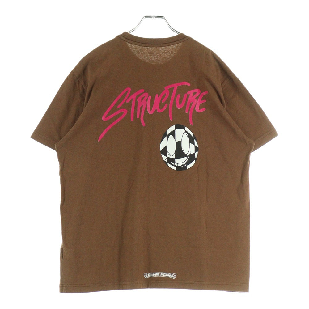 CHROME HEARTS(クロムハーツ) ×MATTY BOY PPO STRUCTURE TEE ×マッティボーイ バックプリント半袖Tシャツ ブラウン