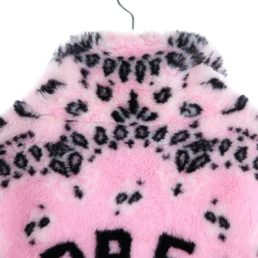 SUPREME(シュプリーム) 21SS Bandana Faux Fur Bomber Jacket バンダナ ファー ボンバー アーチロゴ ジャケット ピンク