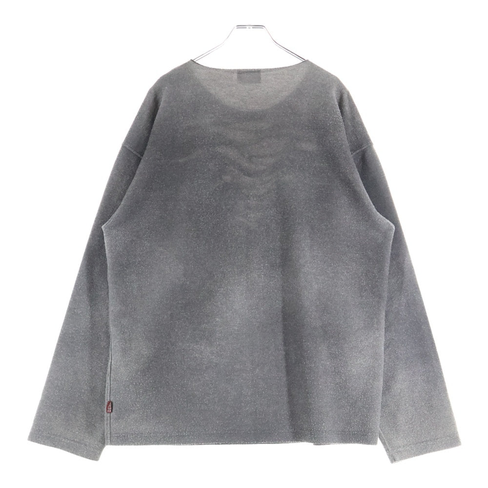 DIESEL(ディーゼル) 25SSS-RUBEN クラッシュ加工 クルーネックスウェット グレー A18216