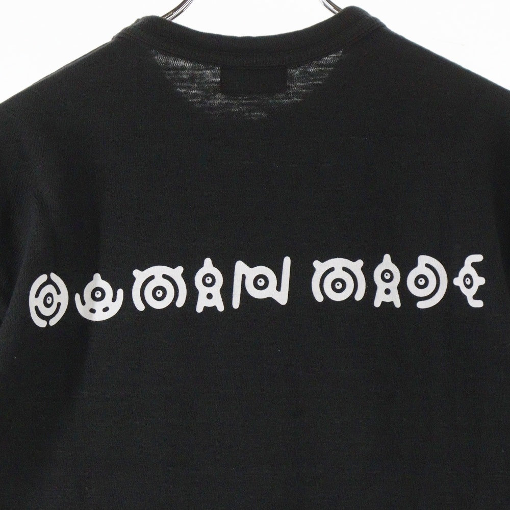 HUMAN MADE(ヒューマンメイド) POKEMON MADE GRAPHIC T-SHIRT ロゴ刺繍 クルーネック半袖Tシャツ ブラック