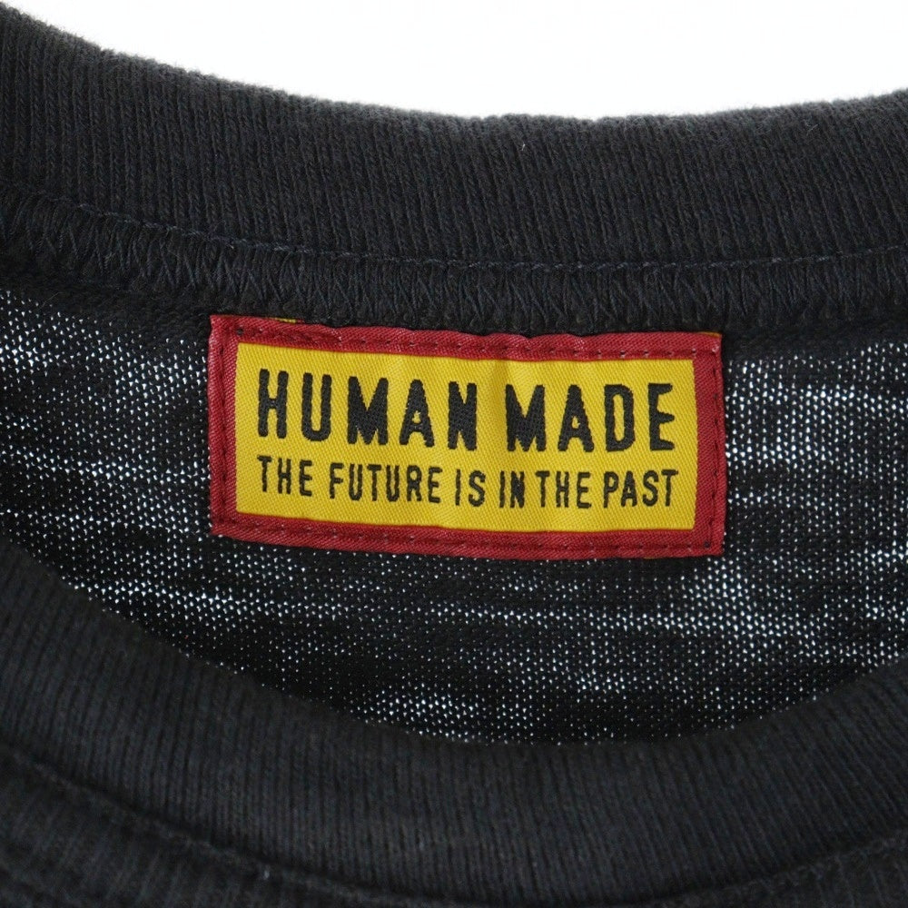 HUMAN MADE(ヒューマンメイド) POKEMON MADE GRAPHIC T-SHIRT ロゴ刺繍 クルーネック半袖Tシャツ ブラック