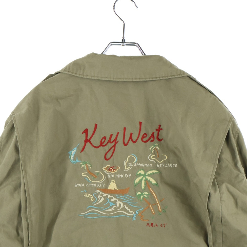 POLO RALPH LAUREN(ポロラルフローレン) バックロゴ刺繡 ミリタリージャケット カーキ