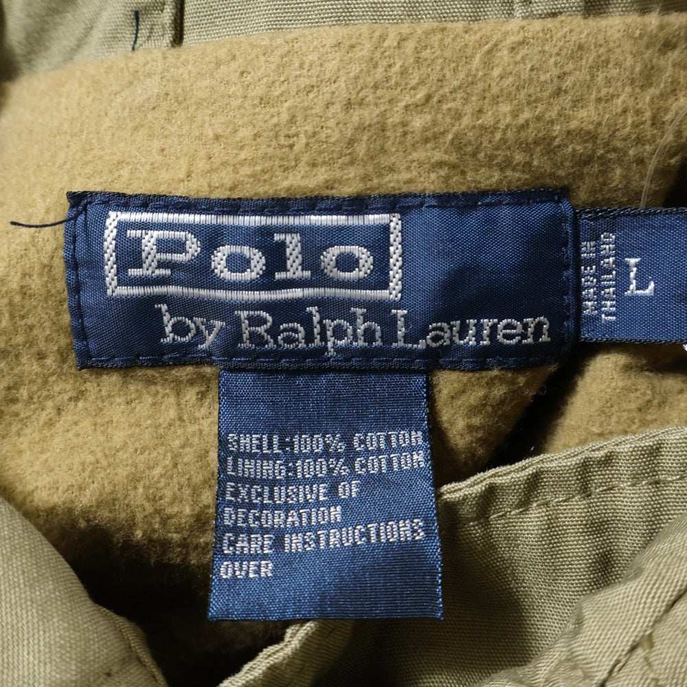 POLO RALPH LAUREN(ポロラルフローレン) バックロゴ刺繡 ミリタリージャケット カーキ