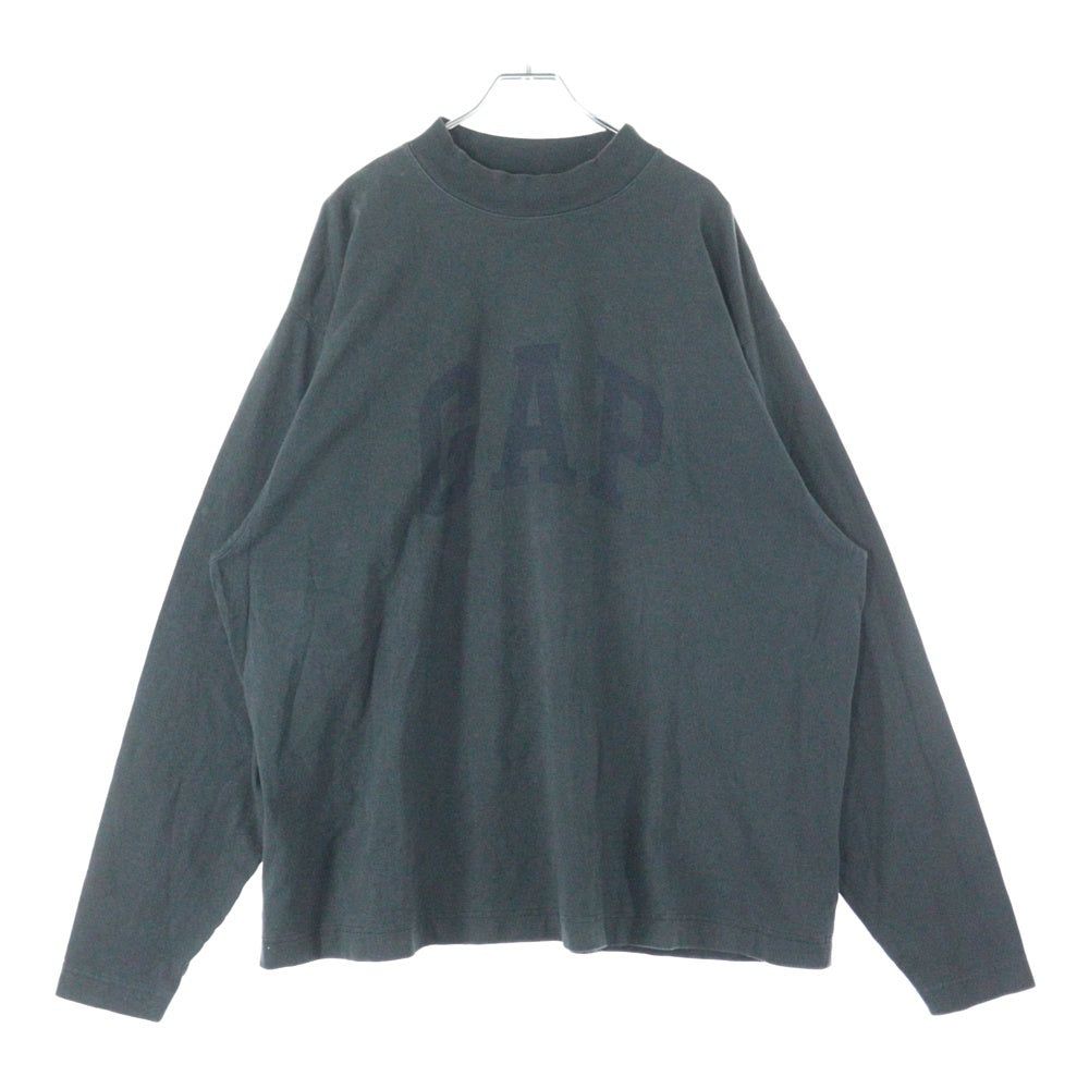 Yeezy Gap Engineered by Balenciaga(イージー ギャップ エンジニアードバイ バレンシアガ) Dove Long Sleeve Tシャツ ドーヴ ロゴプリント ロングスリーブTシャツ ブラック