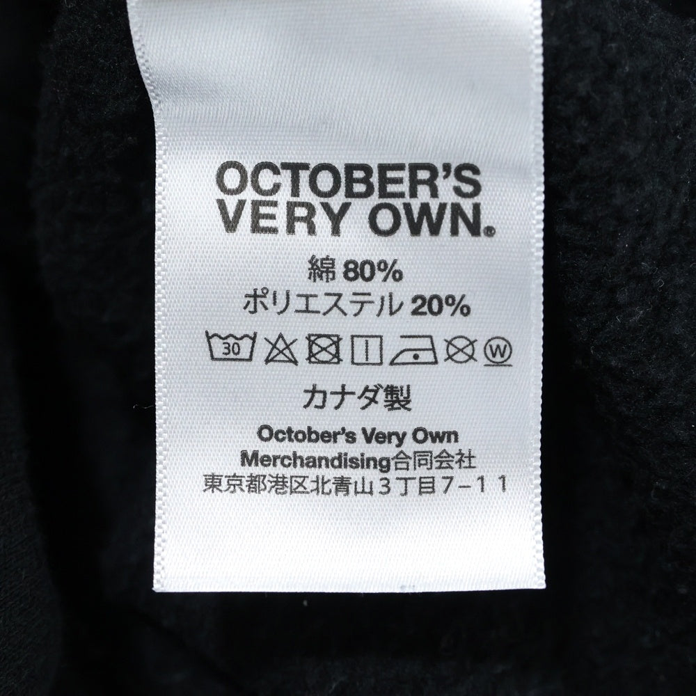 NO BRAND(ノーブランド) October Very Own ロゴプリント プルオーバーパーカー ブラック