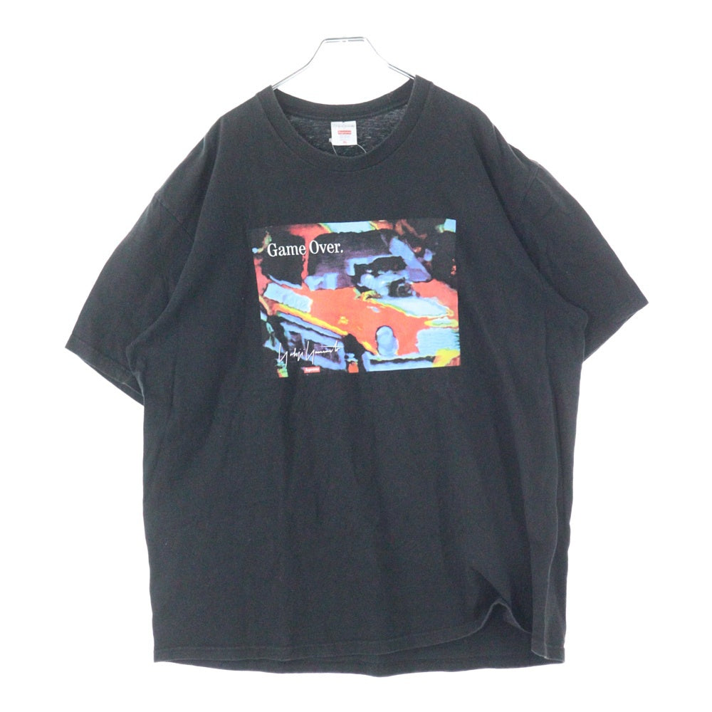 SUPREME(シュプリーム) ×Yohji yamamoto gameover ゲームオーバー クルーネック半袖Tシャツ ブラック