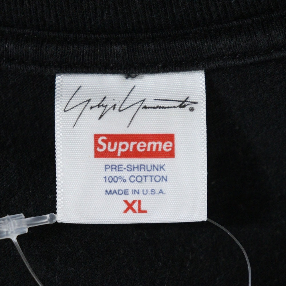 SUPREME(シュプリーム) ×Yohji yamamoto gameover ゲームオーバー クルーネック半袖Tシャツ ブラック