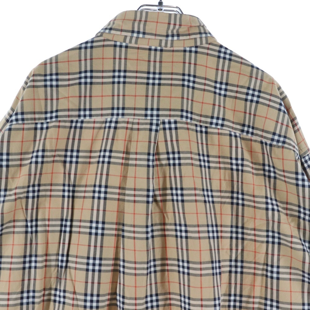 BURBERRY LONDON(バーバリーロンドン) ノバチェック ボタンダウン 長袖シャツ ベージュ