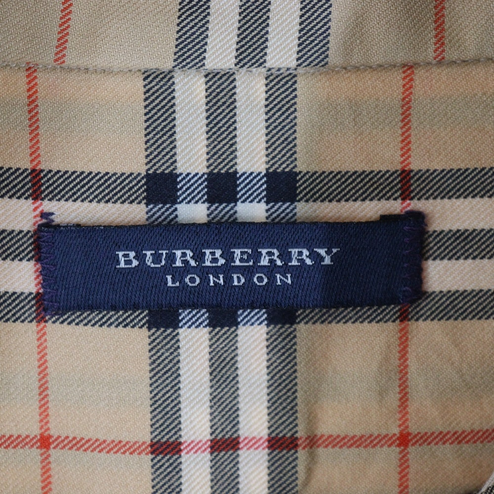 BURBERRY LONDON(バーバリーロンドン) ノバチェック ボタンダウン 長袖シャツ ベージュ