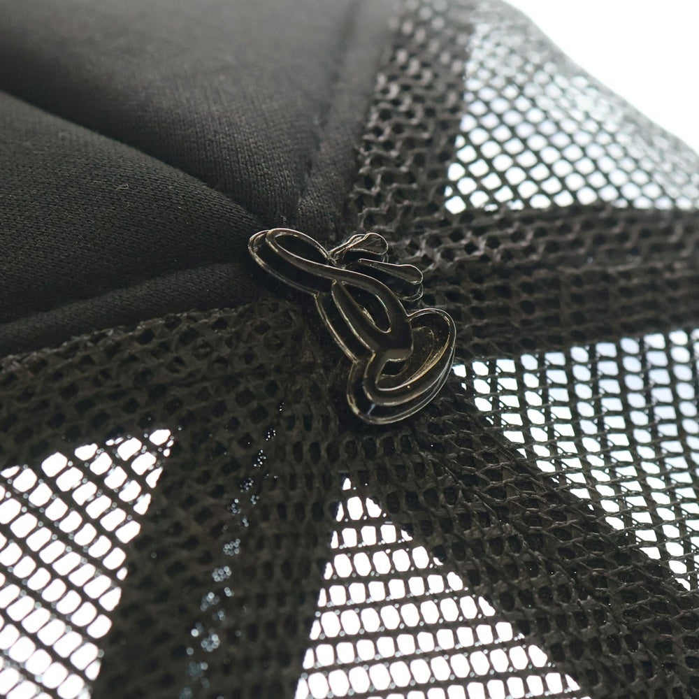 SYNA WORLD(シナ ワールド) フロントロゴ ロープ メッシュキャップ ブラック