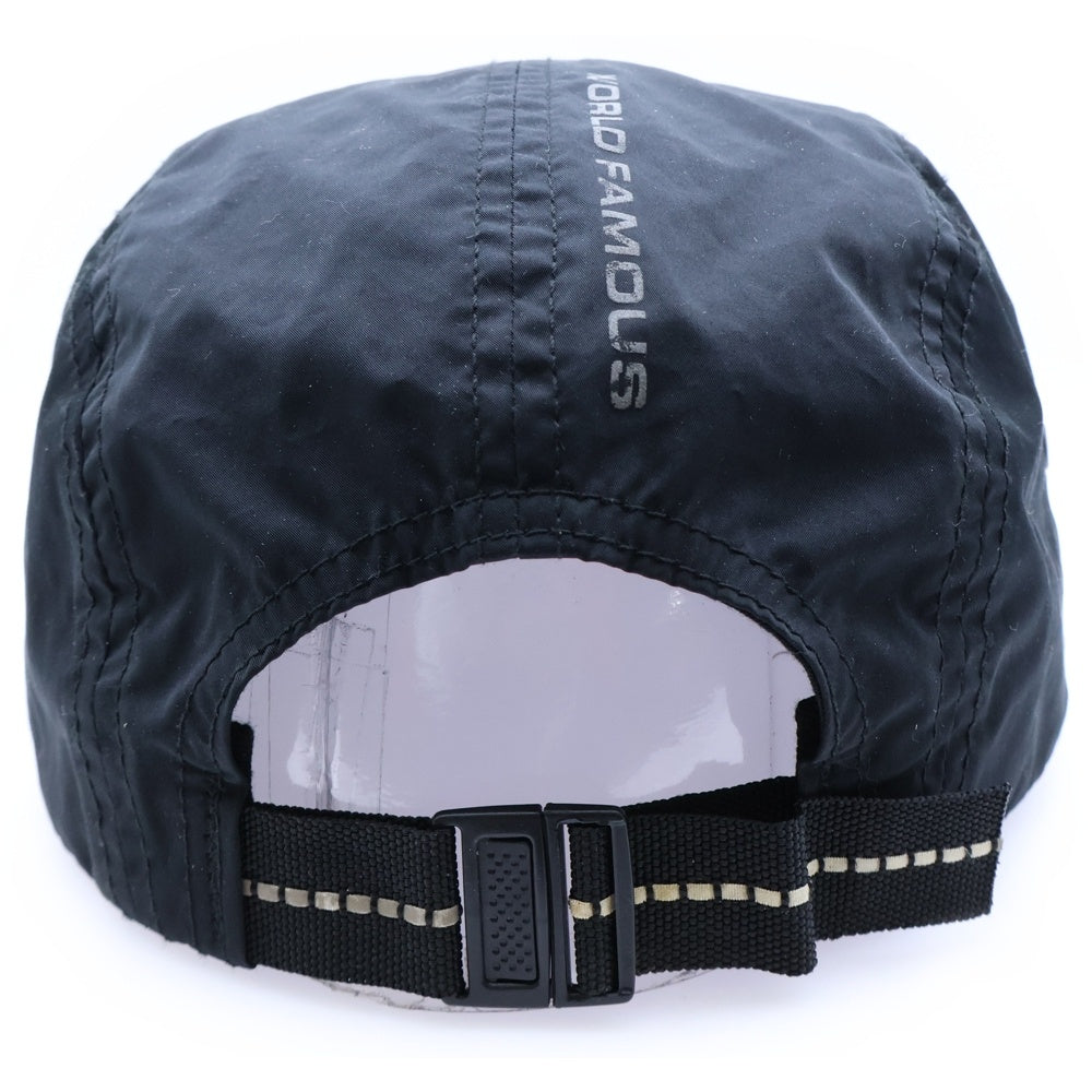 SUPREME(シュプリーム) ロゴパッチ ナイロンストレートキャップ ブラック