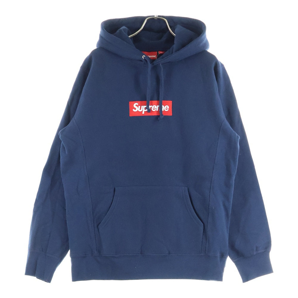 SUPREME(シュプリーム) Box Logo Hooded Sweatshirt ボックスロゴ フーディプルオーバーパーカー ネイビー