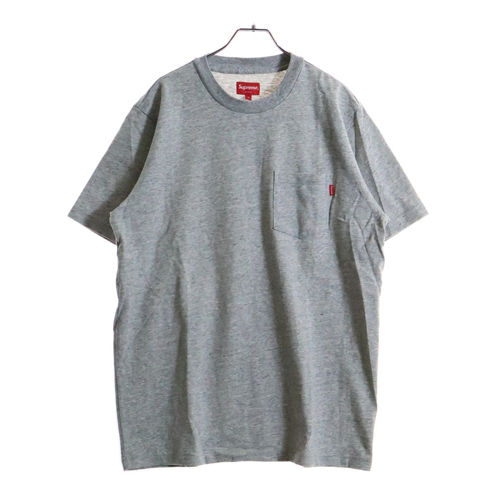 SUPREME(シュプリーム) 16SS Pocket Tee ポケット クルーネック半袖Tシャツ グレー