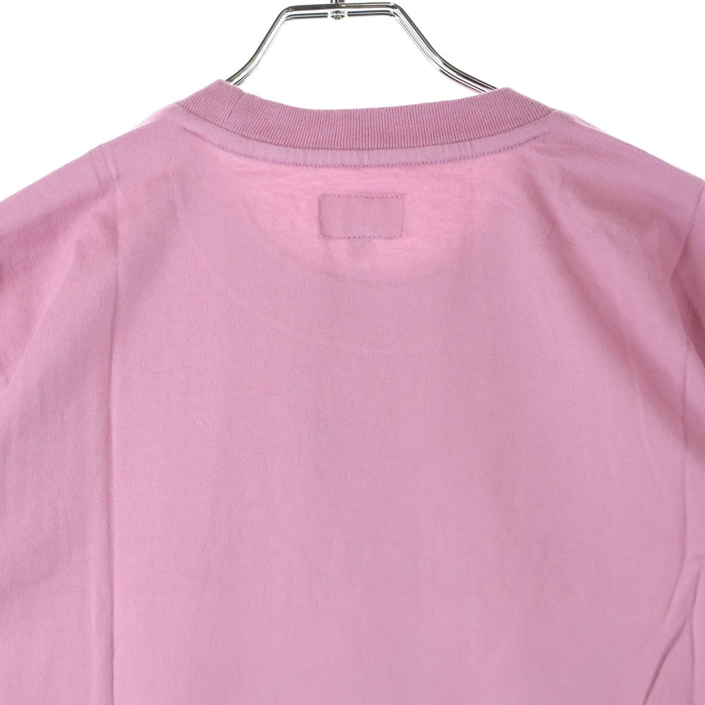 SUPREME(シュプリーム) ロゴ刺繍 クルーネック半袖Tシャツ ピンク